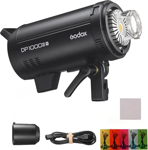Miniatura 5 de Godox DP400III-V Actualizado Luz de Flash de Estudio 400Ws Potencia GN87 5600±200K Iluminación Estroboscópica Sistema Inalámbrico X de 2.4G Montaje