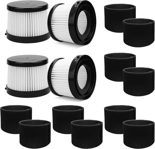 Miniatura 9 de 2 paquetes de filtros HEPA DCV501HB DCV5011H de repuesto. Compatible con filtros de aspiradora inalámbrica de mano DEWALT 20V. En comparación