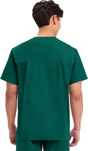 Miniatura 3 de Cherokee WW Professionals WW695 - Camisa de uniforme sanitario para hombre, con cuello en V