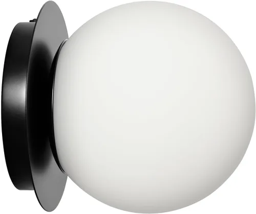 Miniatura 19 de Aplique de pared moderno de globo de vidrio: Luz de apliques esféricos dorados - Accesorio de luces de bola individual de latón pequeño para tocador