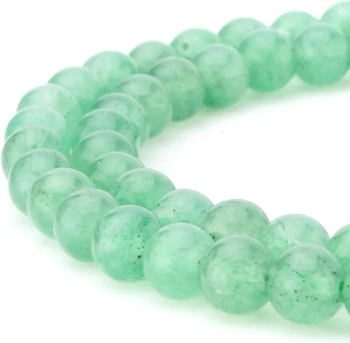 Miniatura 64 de Cuentas de ónix negro BEADNOVA con cuentas de cristal natural, piedras preciosas, redondas, sueltas, curativas de energía con cordón elástico de 01)