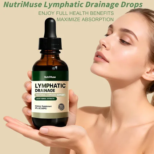 Miniatura 3 de Gotas de drenaje linfático con saúco y equinácea, sin OMG, para apoyo inmunológico, desintoxicación natural y flujo linfático, sin alcohol, 2 onzas
