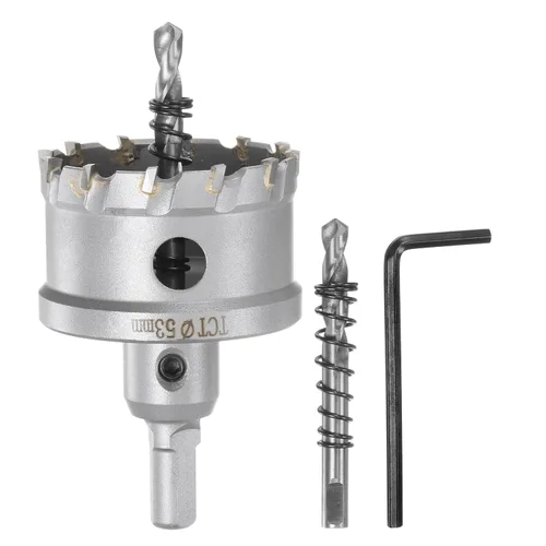 Miniatura 35 de HARFINGTON Cortador de carburo de sierra de agujero de metal de 0.472 in / 0.47 pulgadas de diámetro para acero inoxidable, metal, aleación