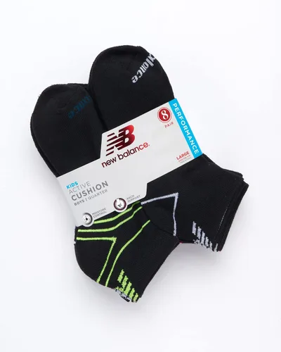 Miniatura 2 de New Balance Calcetines para niño - Calcetines acolchados de rendimiento (8 unidades)
