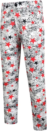 Miniatura 7 de Mens Fashion Casual Printing Star Vintage Suit Pants Three Piece Tuxedo