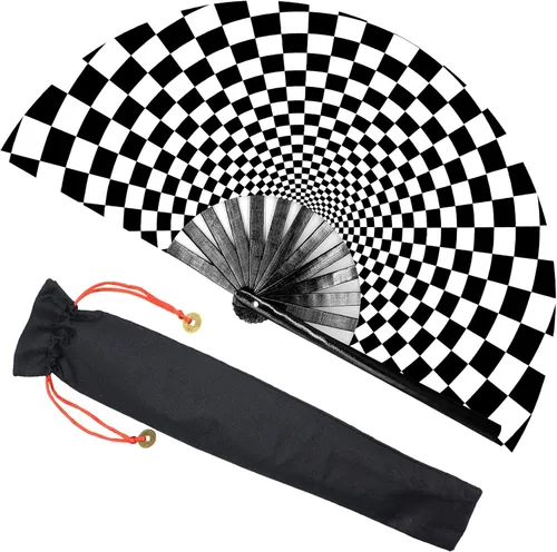 Miniatura 14 de Zolee - Abanico grande rave con sonido para baile en línea - Abanico plegable de mano con botas en el suelo y efecto pop - para EDM, festival