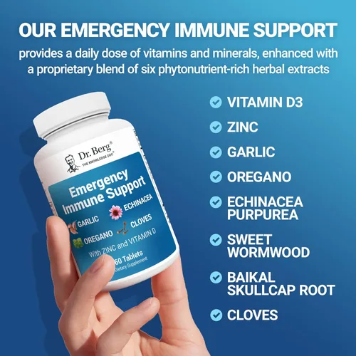 Miniatura 6 de Dr. Berg Apoyo Inmunológico de Emergencia con Echinacea - Potente mezcla de extractos de hierbas (advertencia: fuertes olores herbarios)