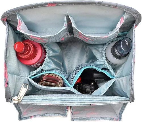 Miniatura 4 de HOYOFO Organizador de mochila pequeña, negro, 7.7 pulgadas de largo x 4.3 pulgadas de ancho x 10.6 pulgadas de alto, nailon impermeable, se adapta a