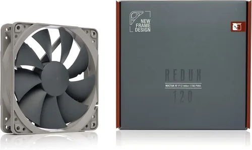Miniatura 4 de Noctua NF-P12 redux-1700 PWM, Ventilador de Enfriamiento de Alto Rendimiento, 4-Pino, 1700 RPM (120mm, Gris)