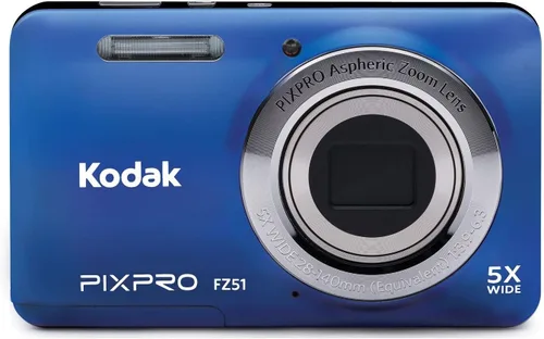 Kodak PIXPRO FZ53 cámara digital de 16 Mp con zoom favorable, cámara digital con zoom óptico 5X y pantalla LCD de 2.7 pulgadas (negra)
