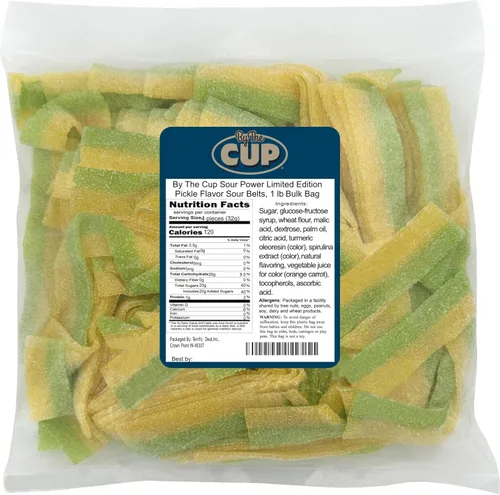Miniatura 10 de By The Cup Berry Blue Sour Belts, bolsa a granel de 1 lb