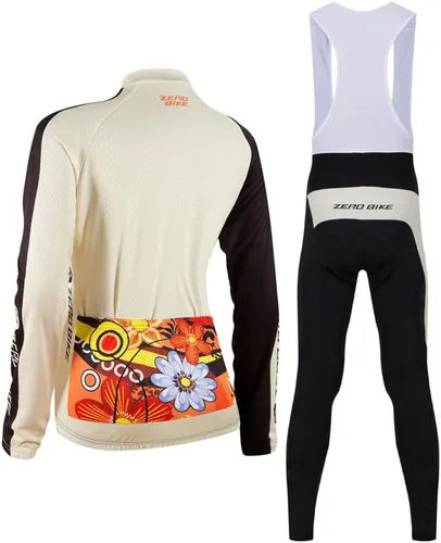 Miniatura 7 de Traje de ciclismo acolchado de gel 3D transpirable de manga larga para mujer, conjunto de pantalones de malla con protección UV