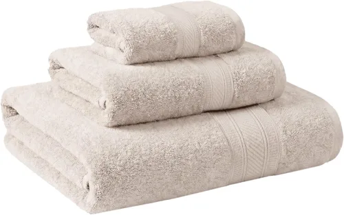 Miniatura 60 de Superior Juego de 2 toallas de baño de fibra larga 100% algodón peinado de 27.64 oz/m², para baño, ducha, cocina, súper suave, afelpado, altamente