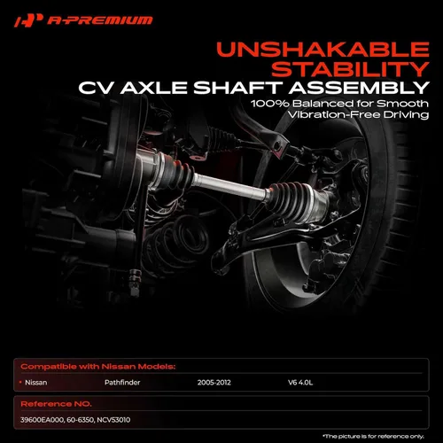 Miniatura 2 de A-Premium Conjunto de eje de eje CV compatible con Nissan Pathfinder 2005 2006 2007 2008 2009 2010 2011 2012 V6 4.0L, trasero izquierdo o derecho