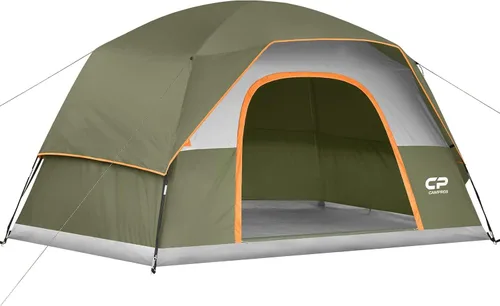 Miniatura 24 de CAMPROS CP Camping Tent 2/4/6 Person, Waterproof Windproof Double Layer Dome Tent, Easy Setup with Large Mesh Windows & Wide Door for Outdoor