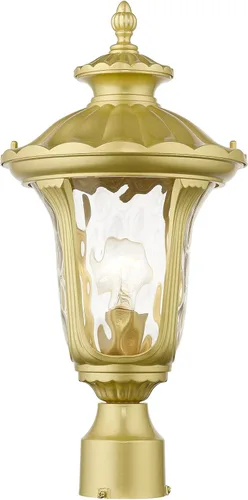 Miniatura 8 de Livex Lighting 7855-14 Oxford - Cabezal de poste para exteriores, 1 luz, color negro ("19" x 9.5" x 19"")