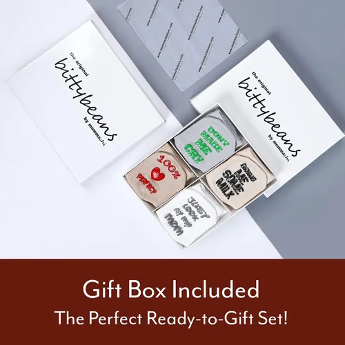 Miniatura 4 de Mommachi - Juego de calcetines para bebé, regalos de baby shower neutros y artículos esenciales para recién nacidos, Negro