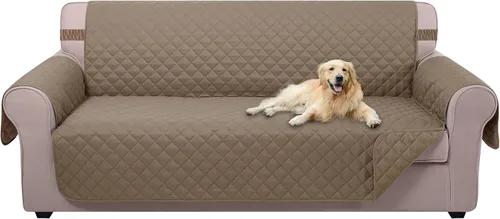 Miniatura 71 de U-NICE HOME Funda de sofá reversible para perros con correas elásticas, resistente al agua, protector de muebles para mascotas, funda de sofá