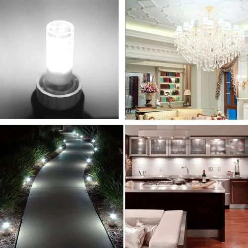 Miniatura 4 de TAIYALOO Bombilla LED G4 de 5 W 5000 K, luz diurna blanca bi-pin T3 JC tipo 12 V CA/CC 40 W, equivalente a halógeno, no regulable para iluminación