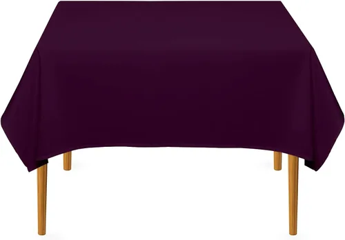 Miniatura 6 de Pomp Mantel Premium de Poliéster de 60" x 84" en Color Amarillo Plátano Tela Fácil de Cuidar, Resistente a Arrugas y Manchas Para Mesa Banana