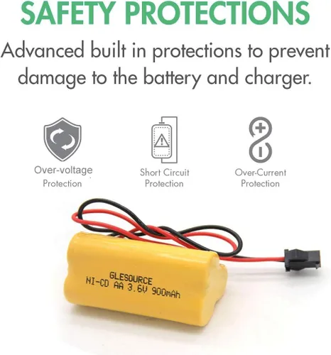 Miniatura 4 de Luz de emergencia/salida ELB-B001 de 3.6 V 900 mAh compatible con Lithonia ELB B001 ELBB001 Lithonia EU2C M6 Luz de emergencia LED interestatal