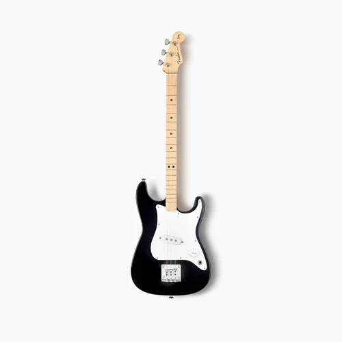 Miniatura 2 de Fender x Loog - Guitarra eléctrica Stratocaster de 3 cuerdas para niños, kit para principiantes de 3 cuerdas (Negro)