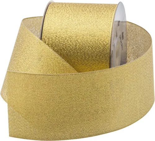Miniatura 13 de Royal Imports Rollo de cinta de tela metálica brillante con purpurina para Navidad, manualidades, floral, boda, costura, fabricación de lazos