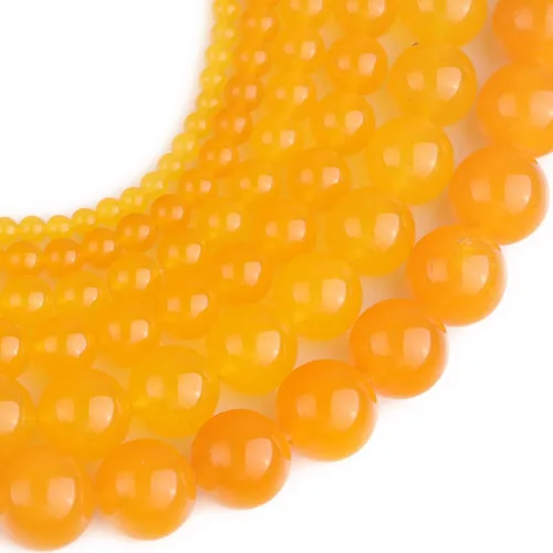 Miniatura 6 de JOE FOREMAN - Cuentas redondas de jade amarillo natural de 4 mm para hacer joyas, hebras de 15", cuentas de piedras preciosas semipreciosas