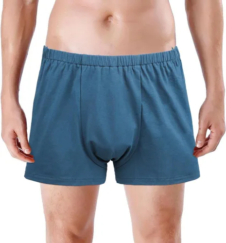 HKSICHENGKEJI Pantalones cortos deportivos para hombre, ropa interior de algodón para después de la cirugía, calzoncillos tipo bóxer de algodón con
