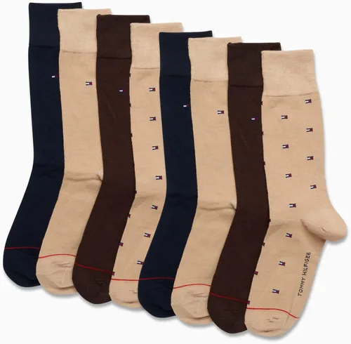 Miniatura 20 de Tommy Hilfiger Calcetines de vestir acolchados y transpirables de tela elástica para hombre, paquete de 8