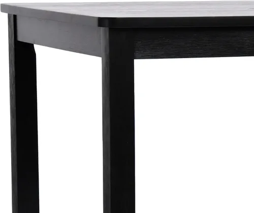 Miniatura 5 de DUHOME Mesa de comedor de madera negra de 47.2 pulgadas, mesa rectangular de madera maciza, mesa de comedor de cocina que ahorra espacio