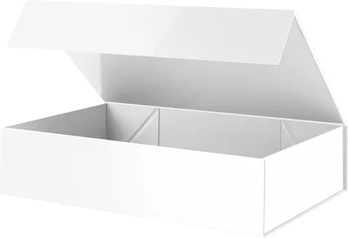 Miniatura 22 de PACKHOME Caja de regalo de 11.5 x 8 x 2.5 pulgadas, caja resistente para camisas con tapa magnética para múltiples ocasiones (negro brillante)