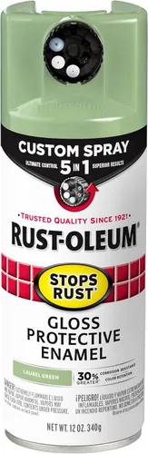 Miniatura 153 de Rust-Oleum 376855 - Pintura en aerosol antióxido personalizada 5 en 1, 12 onzas, color negro mate, (paquete de 1)