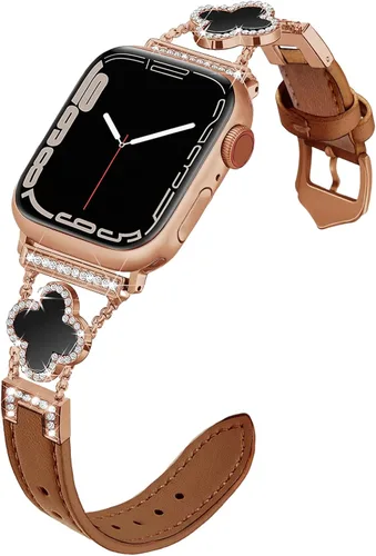 Miniatura 6 de Correa de cuero compatible con Apple Watch para mujeres de 38 mm, 40 mm, 41 mm, 42 mm, Series 10, 9, 8, SE, 7, 6, 5, 4, 3, 2, 1