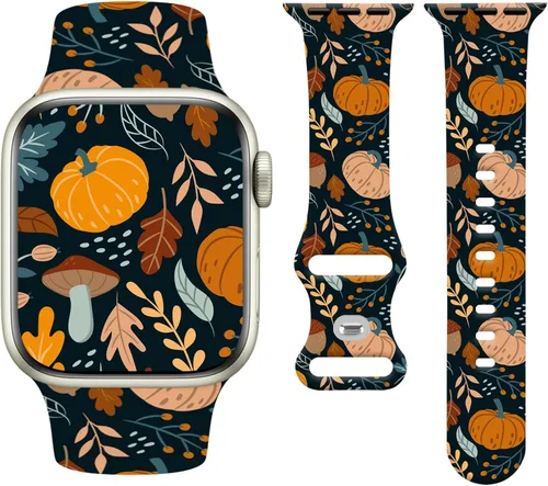 Miniatura 27 de Holiday Watchband Compatible with Apple Watch 38mm 40mm 41mm 42mm 44mm 45mm 49mm Women Men,Soft Silicone Cute Sport Strap for Apple Watch Ultra