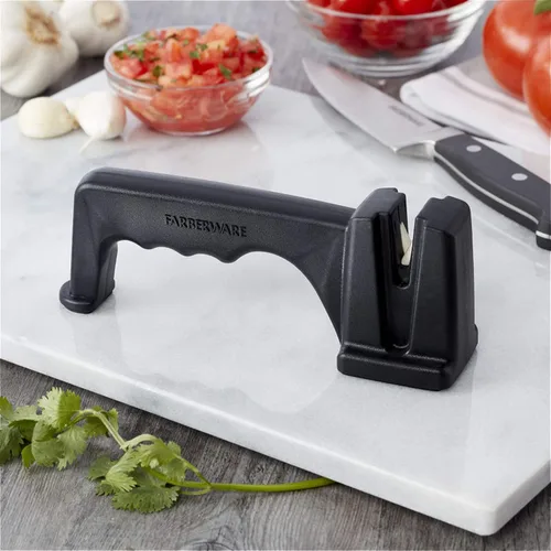 Miniatura 2 de Farberware Afilador de cuchillos de mesa, negro, 7.5 pulgadas