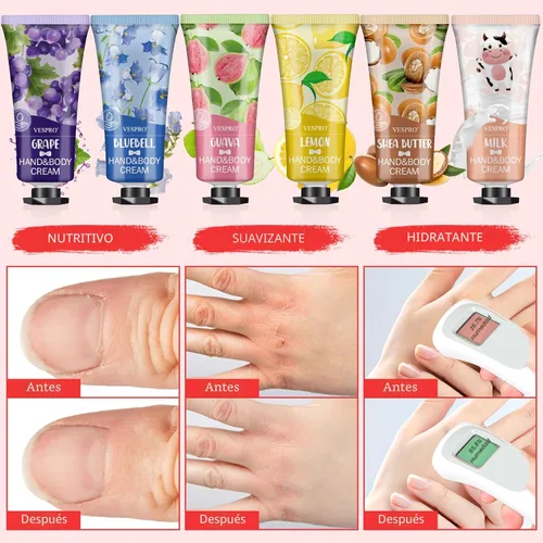 Miniatura 5 de Set de Regalo de Crema de Manos de 12 Piezas, Rellenos para Medias para Mujeres, Loción de Manos a Granel Tamaño de Viaje para Manos Secas