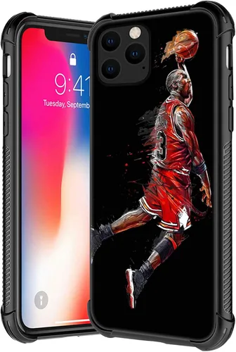 Miniatura 12 de Funda compatible con iPhone 12 Pro Max, patrón de aro de baloncesto para niños y hombres, funda antiarañazos a prueba de golpes para iPhone 12 Pro