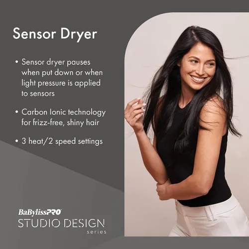 Miniatura 6 de BaBylissPRO Studio Design Series Sensor - Secador de pelo, 1875 W