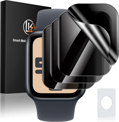 Miniatura 15 de LK Pack de 6 para Apple Watch 41mm / 40mm Protector de Pantalla (Series 8 & 7 & 6) [Película Flexible Mejorada] Auto-reparable, Protector de Azul