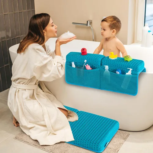 Miniatura 2 de OS OMYSTYLE Juego de rodilleras de baño para bebé, color azul