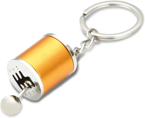 Miniatura 8 de Llavero de palanca de cambios de automóvil, creativo llavero de palanca de cambios de transmisión manual de 6 velocidades, mini llavero de palanca