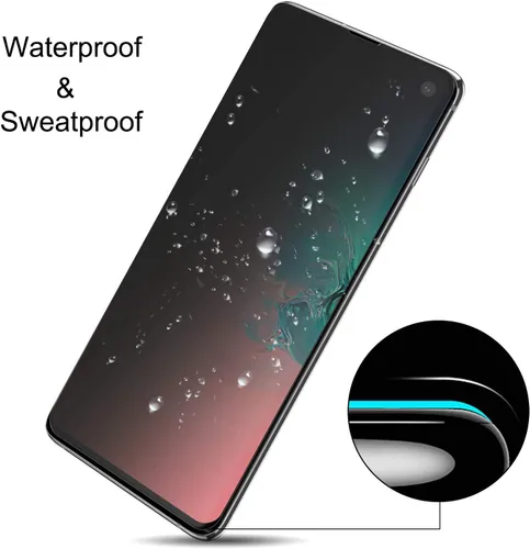 Miniatura 3 de Protector de pantalla de privacidad para Galaxy S10, compatible con fundas, compatible con desbloqueo en pantalla, película suave para Samsung