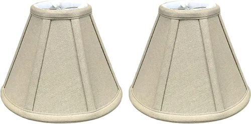 Miniatura 53 de Royal Designs, Inc. BS-707FC-6AGL Deep Empire Basic - Pantalla para lámpara con clip de llama, 3.5 x 6 x 5.75 pulgadas, color dorado antiguo
