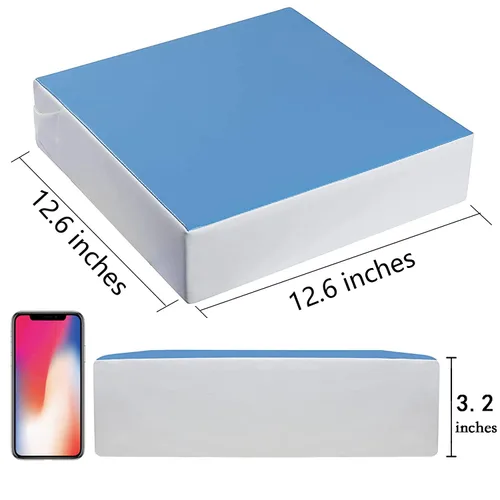 Miniatura 2 de Asiento elevador para mesa de comedor, impermeable, de poliuretano, lavable, grueso, asiento elevador para niños pequeños Azul