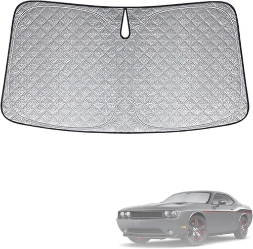 Miniatura 36 de Parasol de 6 capas para parabrisas de Honda Element 2003-2011, parasol plegable para automóvil con bolsa de almacenamiento, reflectante del calor
