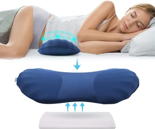 Miniatura 9 de Almohada de apoyo lumbar ajustable RESTCLOUD de espuma viscoelástica para dormir, almohada de apoyo para la espalda con alivio del dolor lumbar