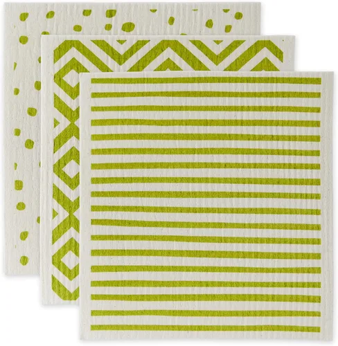 Miniatura 20 de DII Paños suecos para cocina y limpieza, reutilizables, lavables a máquina y aptos para lavavajillas, biodegradables, 7.75 x 6.75, limones, 3