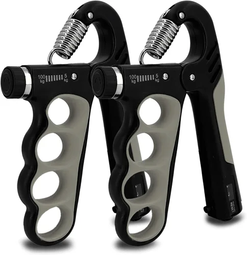 Miniatura 9 de Senston Entrenador de fuerza de agarre, paquete de 2, probador de fuerza de agarre de mano, fortalecedor de antebrazo, medidor digital de agarre