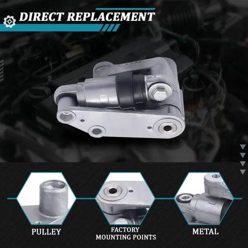 Miniatura 4 de IRONTEK 11287838797 Conjunto de polea tensor de correa para BMW 2000 323Ci/ 2001-2006 325Ci/ 525i 1991-1995, 2001-2005/2004-2007 X3/ 2001-2006 X5/M3